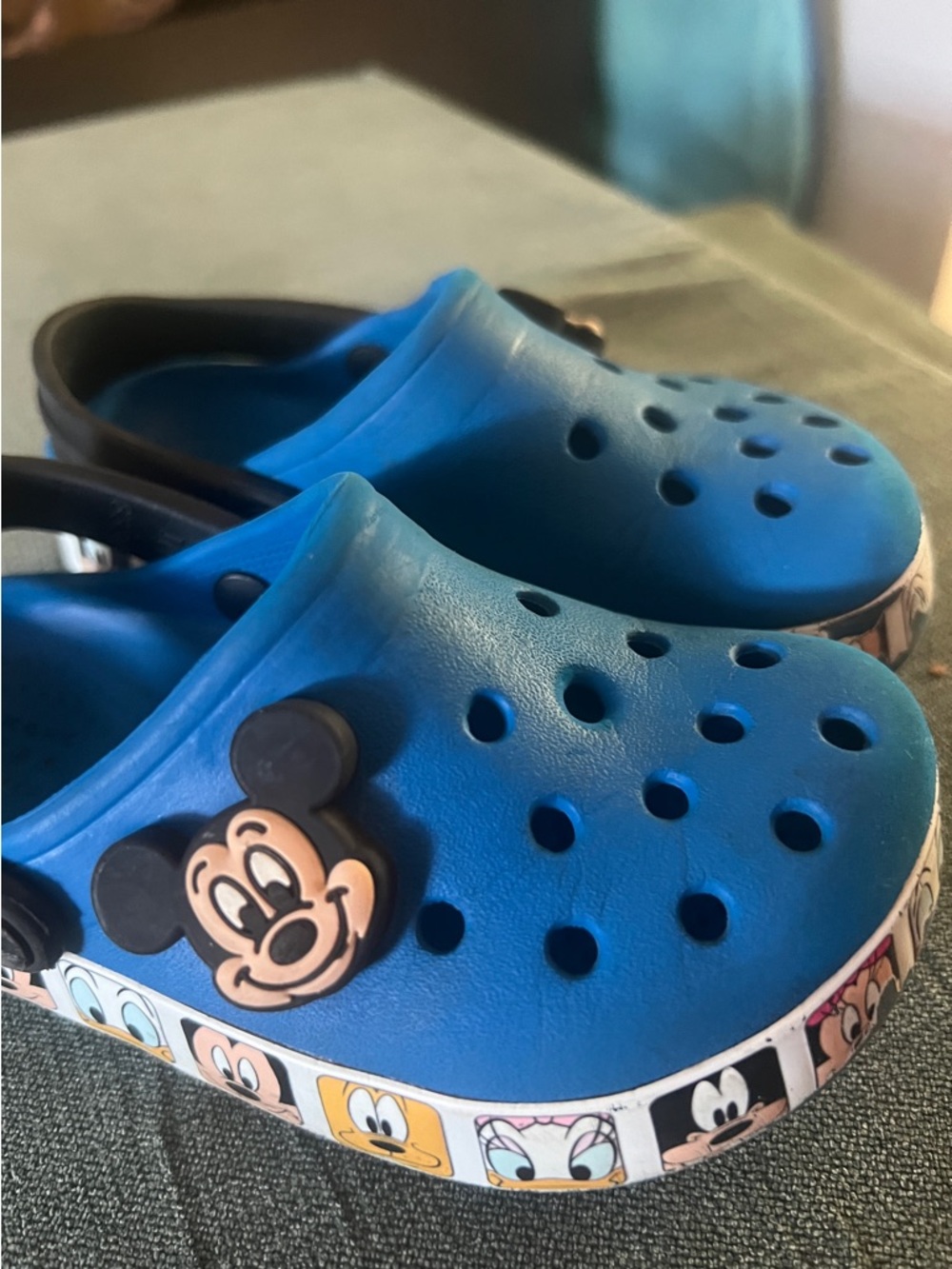 CROCS Kids Blue Mickey Mouse Clog Sandals